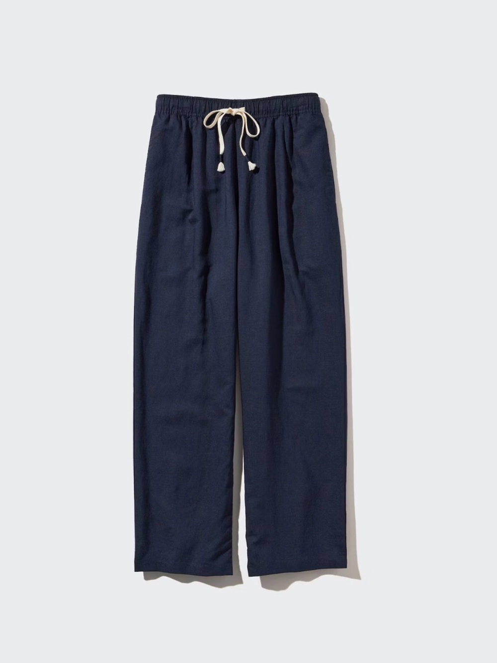 Uniqlo Navy Straight Leg Drawstring Pants